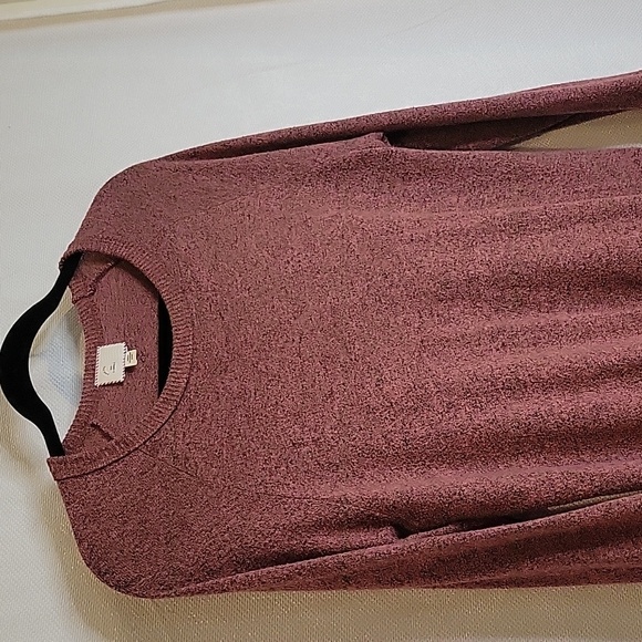 Anthropologie Sweater with Ruffled slits Oversized Postmark Fits Medium, Tag XS - Picture 6 of 8